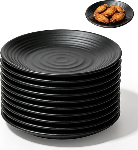 Speiseteller set schwarz - set, 10