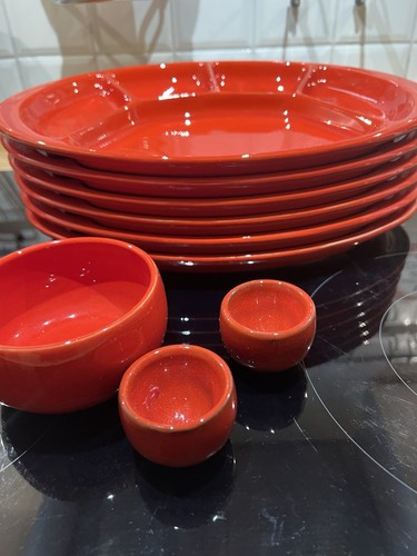 Fondue teller oval - +, 1