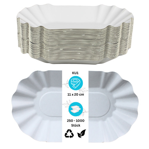 Pappschalen ku1 20x11x3cm - pappschalen,