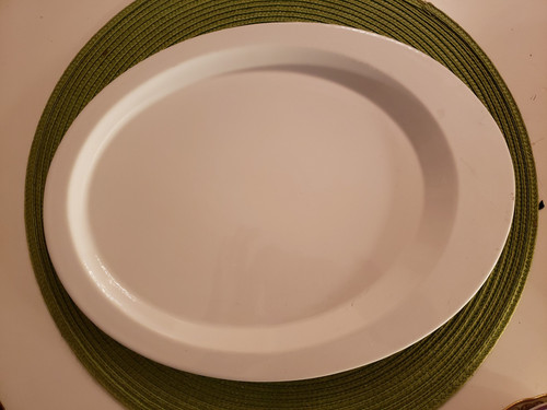 Speiseteller oval 34x26cm - speiseteller,