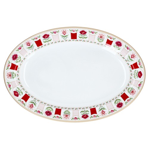 Flowery servierplatte oval - flowery,