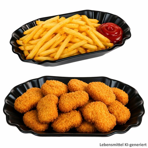 Black fries pommesschale - 2x,