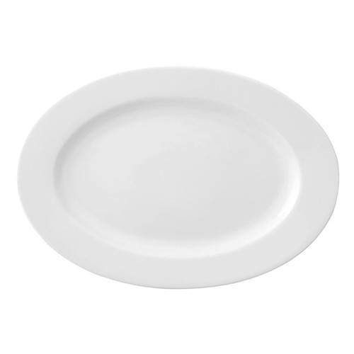 Plato oval porcelana - plato,